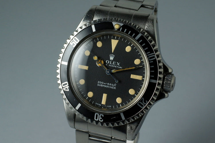 1967 Rolex Submariner 5513 Meters First with Box and Papers
