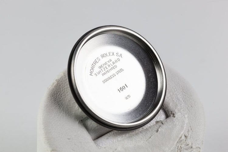 1971 Rolex Datejust 1601 Silver Non-Lume Dial with Box and Papers