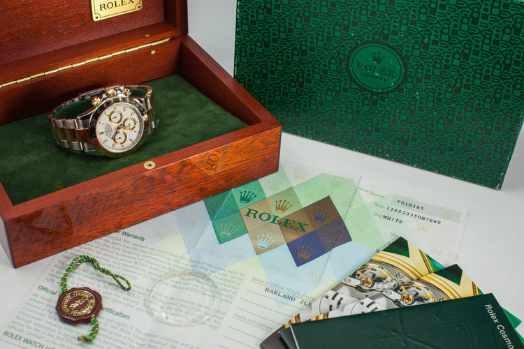 2003 Rolex Two Tone Daytona 116523 with Box and Papers