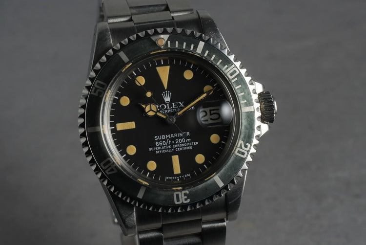 1979 Rolex Submariner 1680 with Orange colored lume