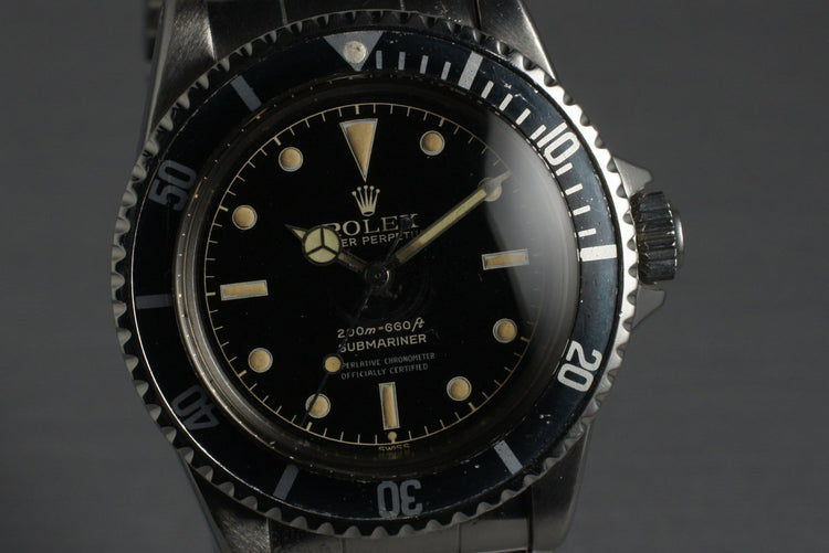 1961 Rolex Submariner 5512 PCG with 4 Line Chapter Ring Dial