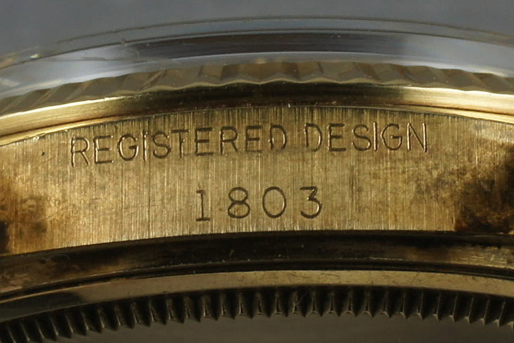 1967 Rolex 18K YG Day Date 1803 with Box and Papers