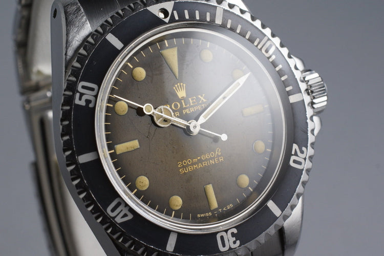 1965 Rolex Submariner 5513 Tropical Glossy Gilt Dial