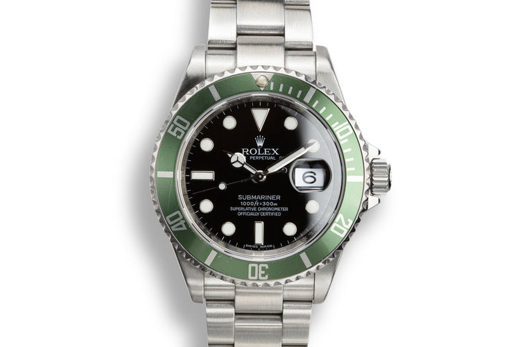 2009 Rolex Anniversary Green Submariner 16610LV