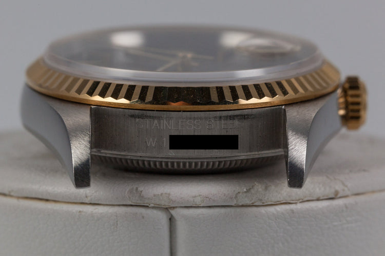 1995 Rolex Two Tone DateJust 16233 Glossy Black Dial