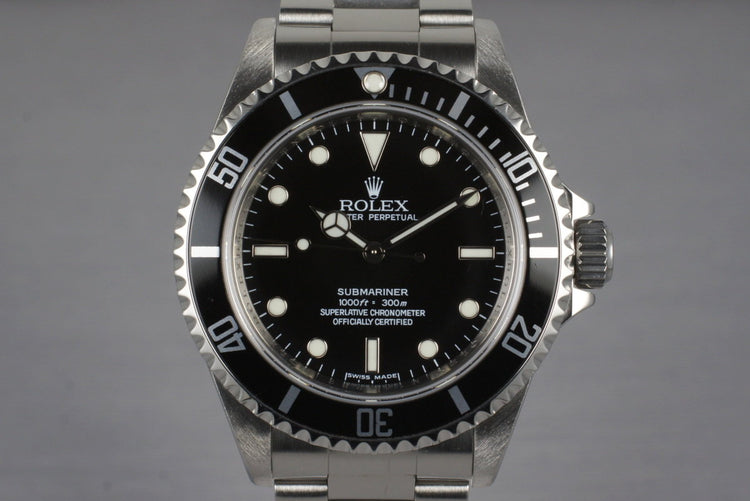 2007 Rolex Submariner 14060M with 4 Line Dial