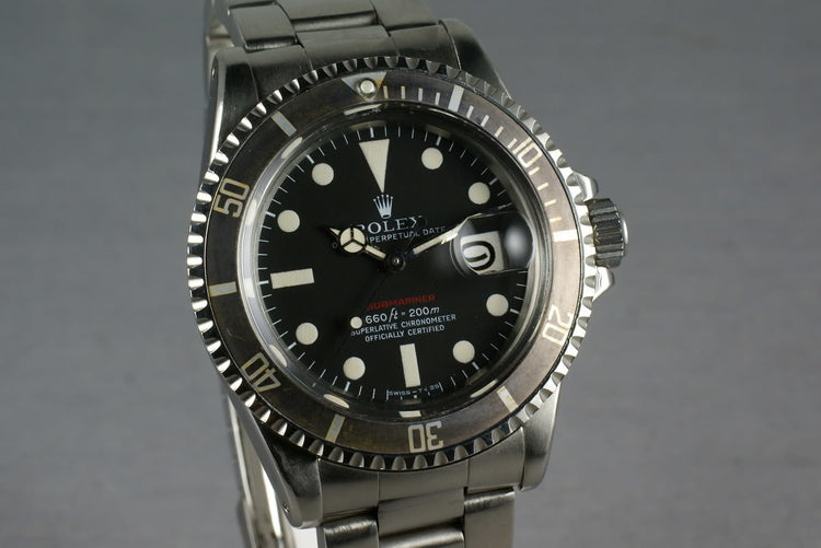 Rolex Red Submariner 1680 Mark V with Service Papers