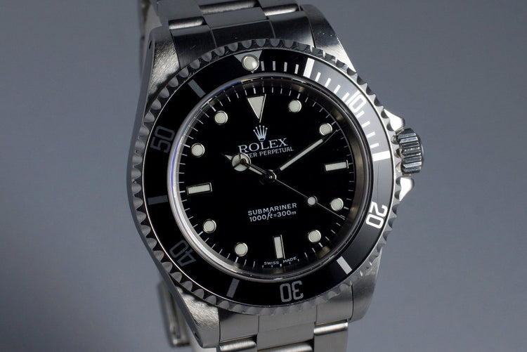 2002 Rolex Submariner 14060M with Box and Papers