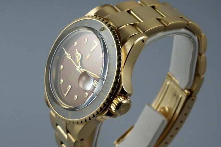1978 YG Rolex Submariner 1680 Tropical Dial