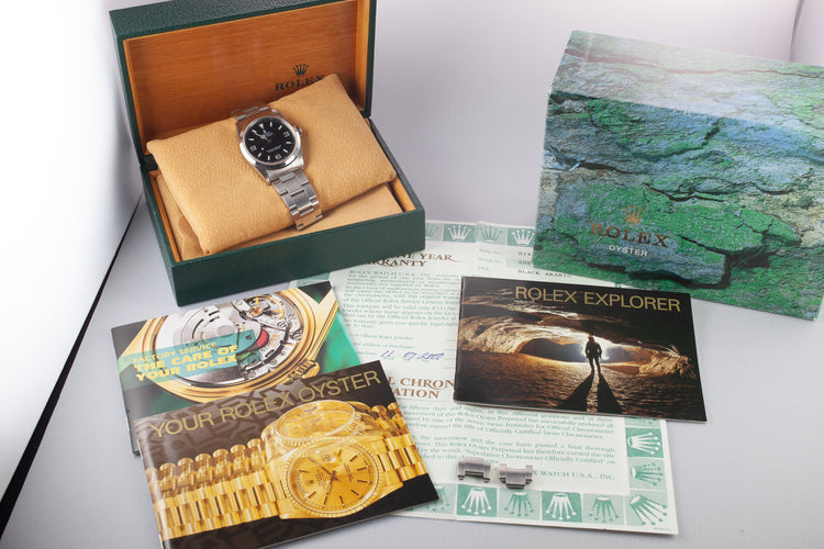 1999 Rolex Explorer 14270 with Box and Papers