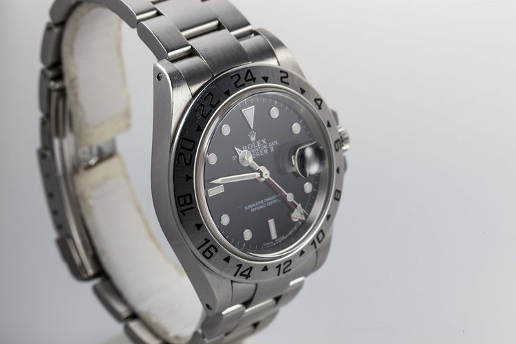 2000 Rolex Explorer II 16570 Black Dial