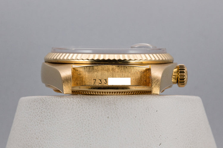 1982 Rolex 18k YG Day-Date 18038 Lapis Dial with Box and Booklets