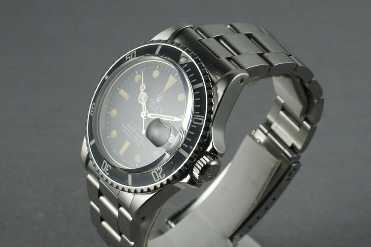 1970 Rolex Red Submariner 1680 with Box and Papers