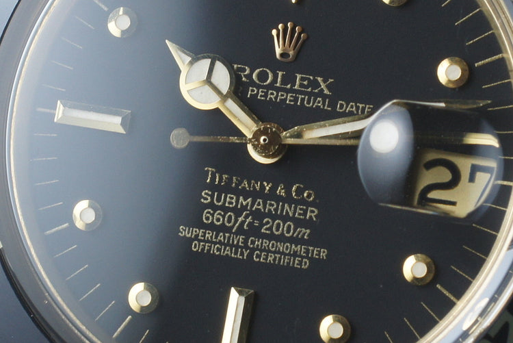 1969 Rolex 18K Submariner 1680 with Tiffany and Co Dial