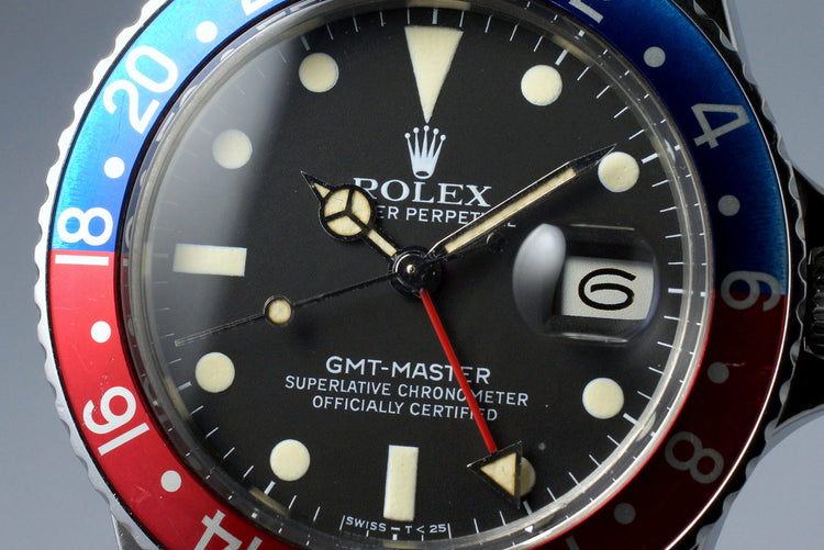 1981 Rolex GMT 16750 Matte Dial with Box and Papers
