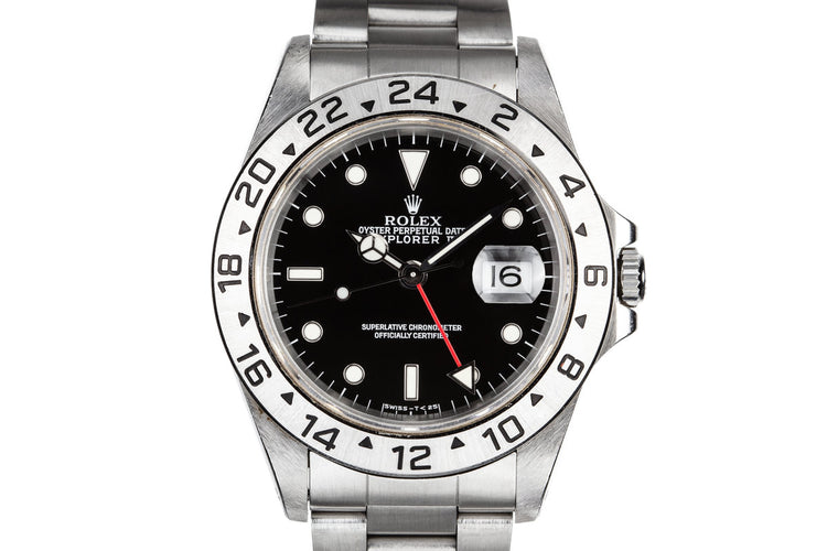 1997 Rolex Explorer II 16570 Black Dial