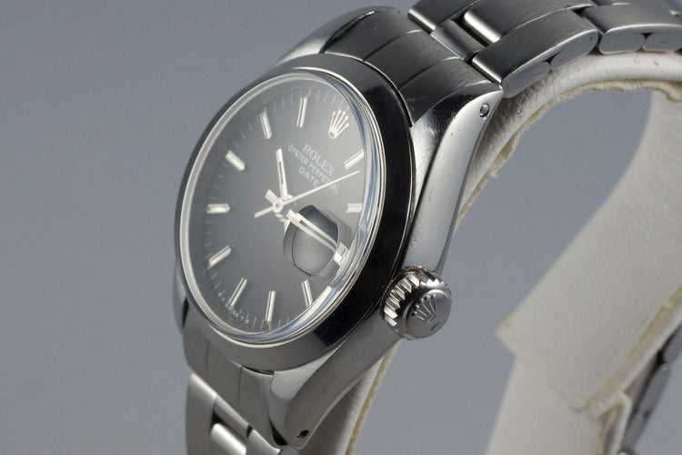 1972 Rolex Ladies Date 6916 Black Sigma Dial