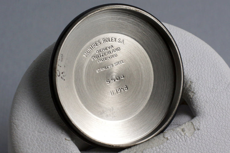 1958 Rolex Air-King 5504 Tropical Non-Luminous Cream Waffle Dial