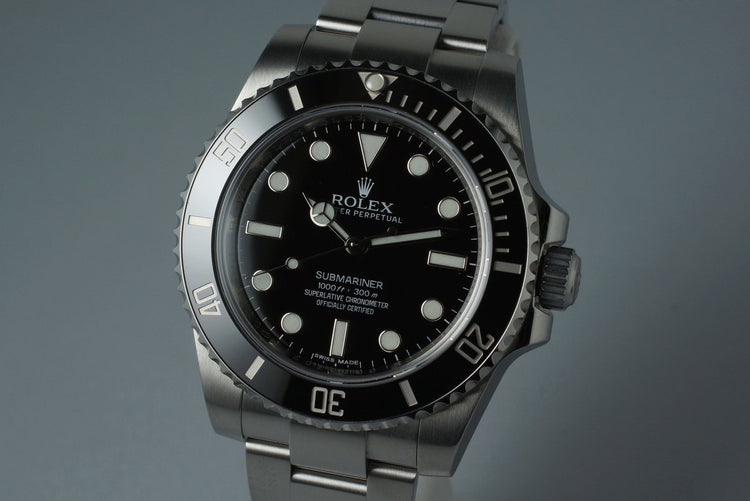 2010 Rolex Submariner 114060 with Box and Papers