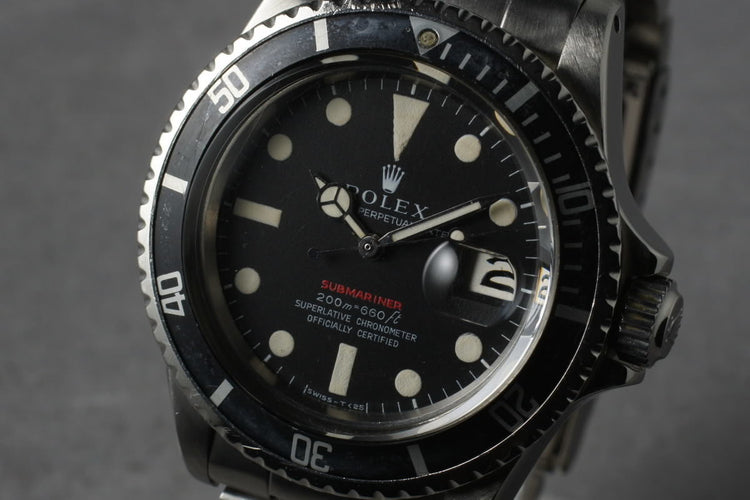 1969 Rolex Red Submariner 1680 Meters First Mark 2
