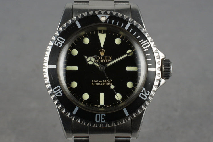 1966 Rolex Submariner 5513 with Glossy Gilt Dial