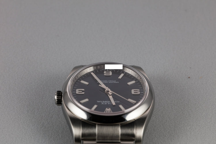 Rolex 36mm Oyster Perpetual 116000 Blue 3, 6, 9 Dial with Box