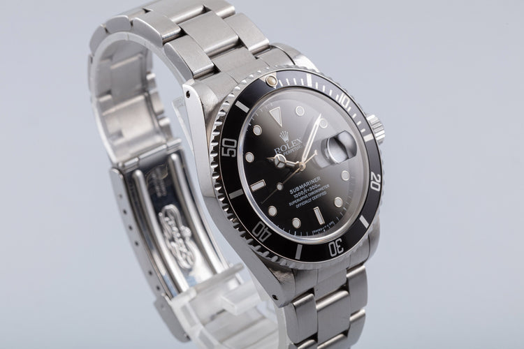 1996 Unpolished Rolex Submariner 16610