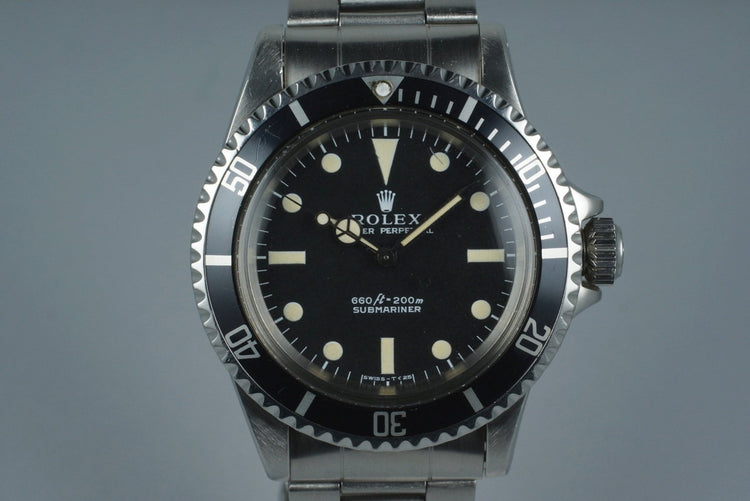 1970 Rolex Submariner 5513 with Serif Dial