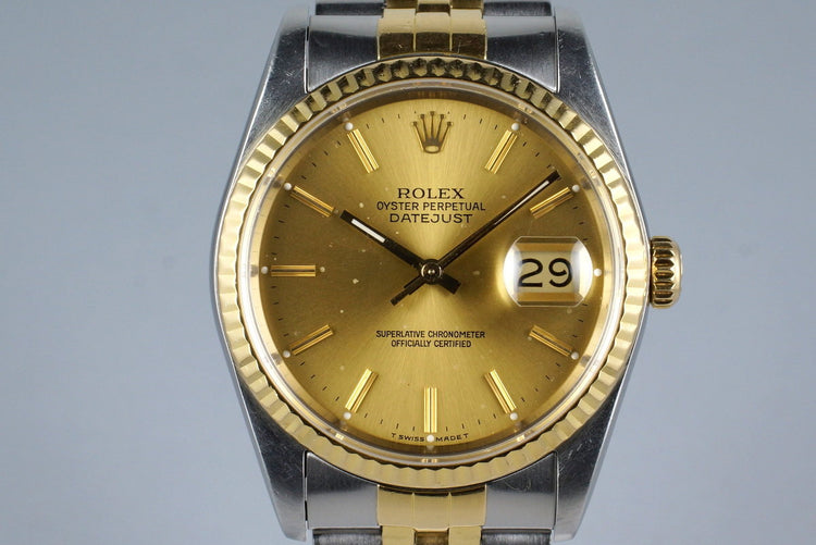 1988 Rolex Two Tone DateJust 16233 with Box and Papers