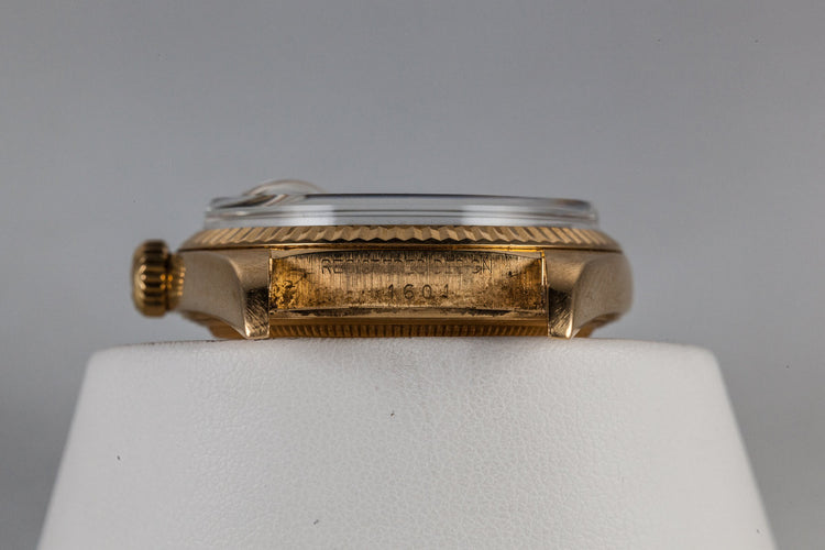 1977 Rolex 18K DateJust 1601 with 18K Oyster Bracelet