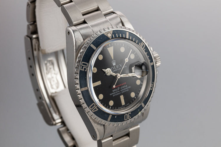 1970 Rolex Red Submariner 1680 MK IV Dial with Service Papers