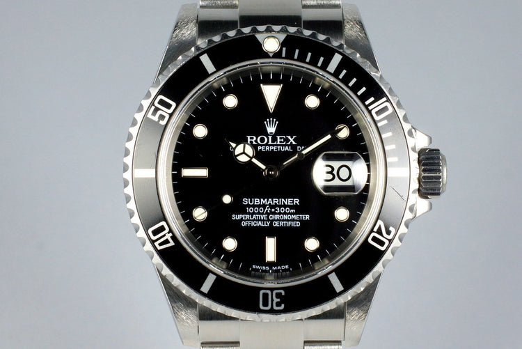 2003 Rolex Submariner 16610 with Box and Papers