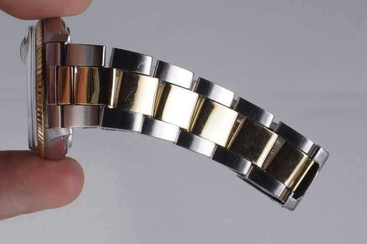 1971 Rolex Two Tone DateJust 1601 with White Roman Dial