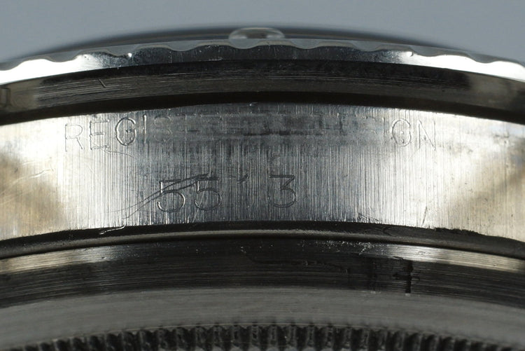 1963 Rolex Submariner 5513 PCG Gilt Chapter Ring Dial