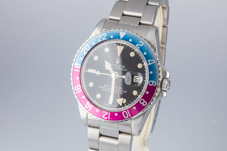 1979 Rolex GMT-Master 1675 with Fuchsia Bezel