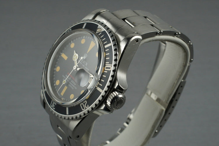 1970 Rolex Red Submariner 1680 Mark IV Dial