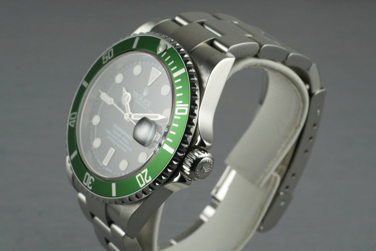 2004 Rolex Green Submariner 16610T