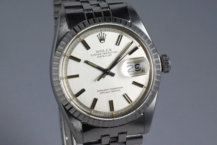 1972 Rolex DateJust 1603 Silver Sigma Dial
