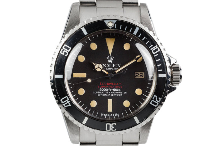 1977 Rolex Double Red Sea Dweller 1665 Mark IV Dial