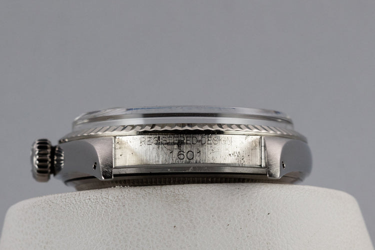 1969 Rolex DateJust 1601 with No Lume Grey Dial