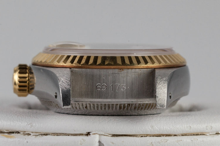 1990 Rolex Ladies Two Tone DateJust 69173 with Box and Papers