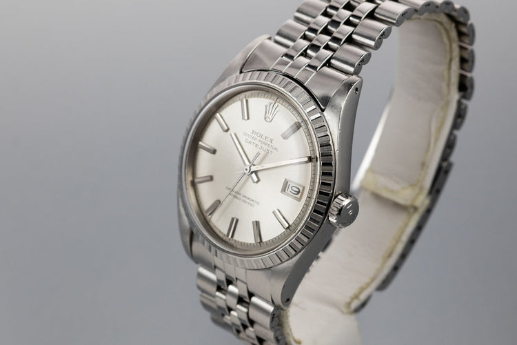 1970 Rolex DateJust 1603 No Lume Silver Dial
