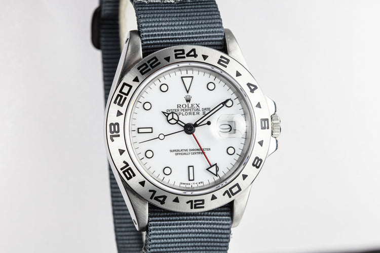 1986 Rolex Explorer II 16550 White Dial
