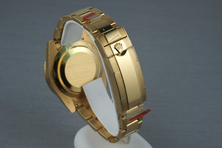 2009 Rolex YG Submariner 116618LB with Box and Papers