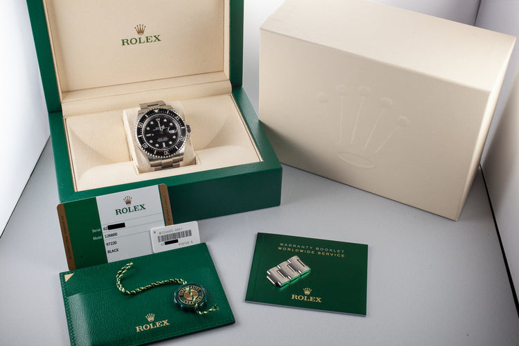 2017 Rolex Red Sea-Dweller 126600 with Box and Papers
