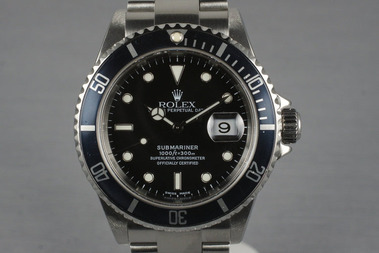 2002 Rolex Submariner 16610