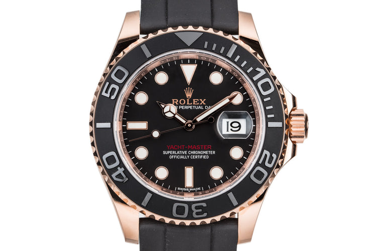 2016 Rolex 18K Ever Rose Yacht-Master 116655 with Box and Papers