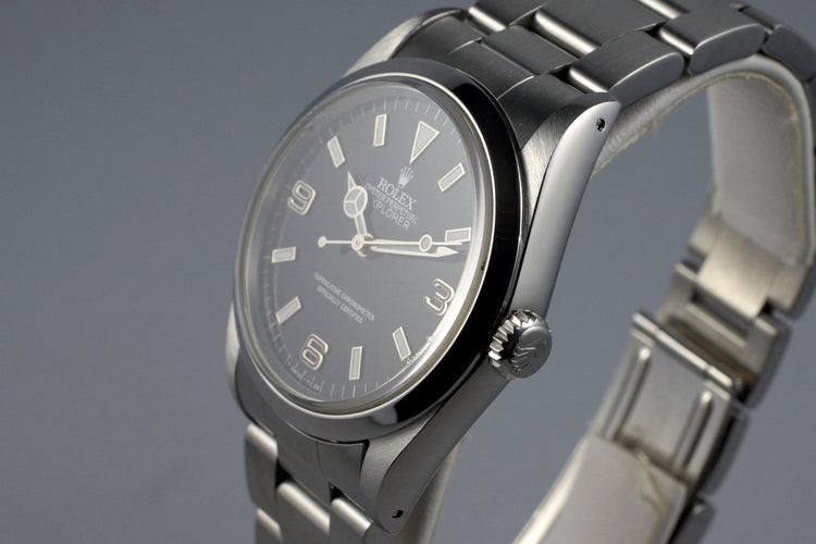 1990 Rolex Explorer 14270 ‘Blackout’ with Box and Papers