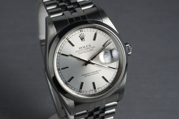 2002 Rolex Datejust 16200 with Box and Papers