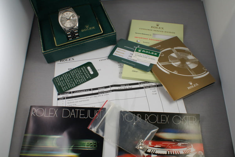 1982 Rolex Datejust 16030 with Box and Rolex Service Paper